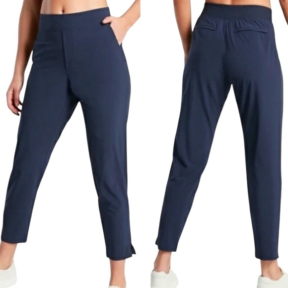 Athleta Brooklyn Mid Rise Ankle Pant Navy 22 - Picture 1 of 8